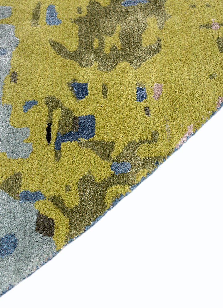 genesis blue wool and viscose hand tufted Rug - Corner genesis blue wool and viscose hand tufted Rug - Corner