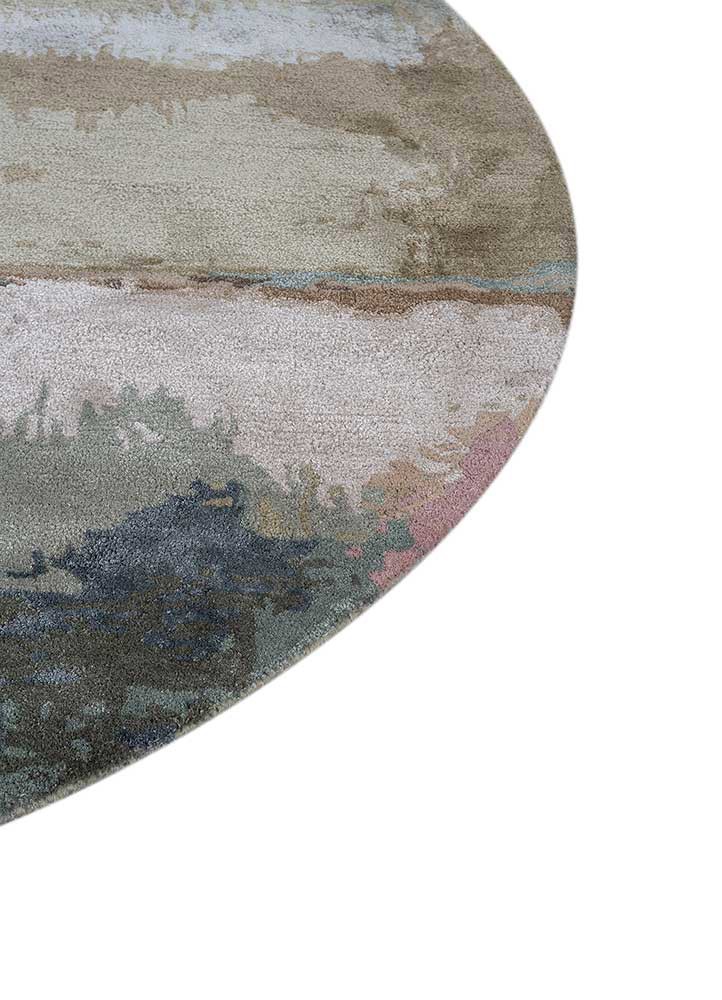 genesis green wool and viscose hand tufted Rug - Corner genesis green wool and viscose hand tufted Rug - Corner