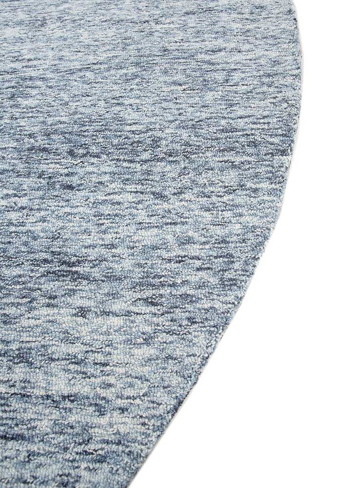 pathways blue wool hand tufted Rug - Corner pathways blue wool hand tufted Rug - Corner