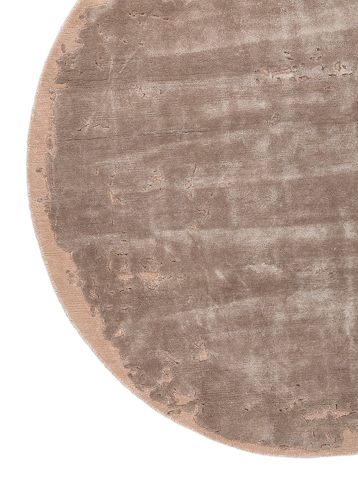 white noise grey and black wool and viscose hand tufted Rug - Corner