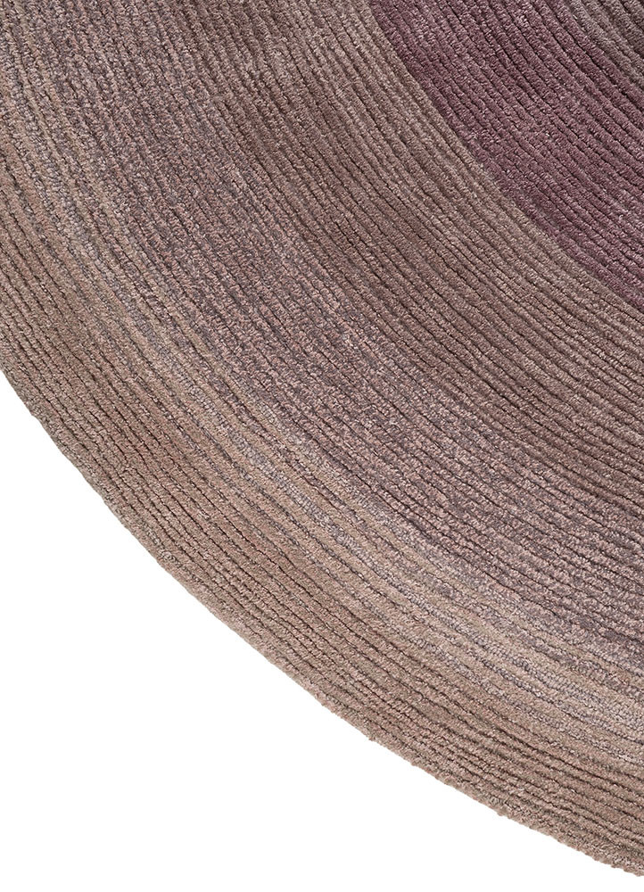 come around beige and brown wool and viscose hand tufted Rug - Corner come around beige and brown wool and viscose hand tufted Rug - Corner