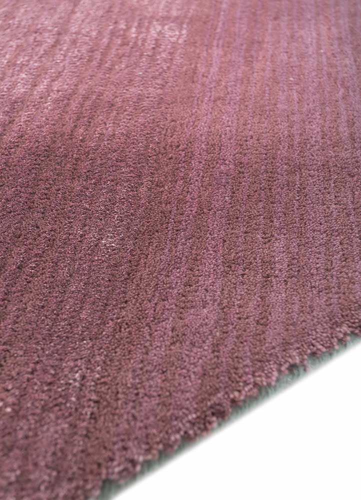 come around blue wool and viscose hand tufted Rug - Corner come around blue wool and viscose hand tufted Rug - Corner
