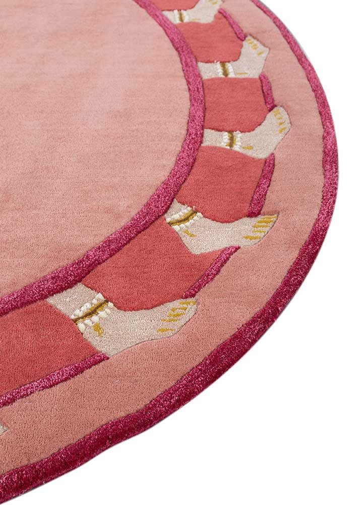 jaipur wunderkammer red and orange wool and viscose hand tufted Rug - Corner jaipur wunderkammer red and orange wool and viscose hand tufted Rug - Corner