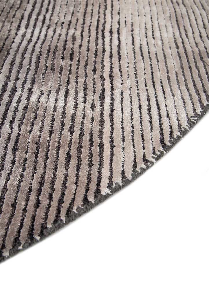 come around blue viscose hand tufted Rug - Corner come around blue viscose hand tufted Rug - Corner