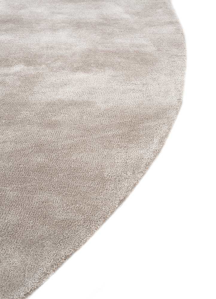 cera beige and brown viscose hand tufted Rug - Corner