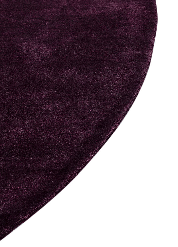 cera pink and purple viscose hand tufted Rug - Corner