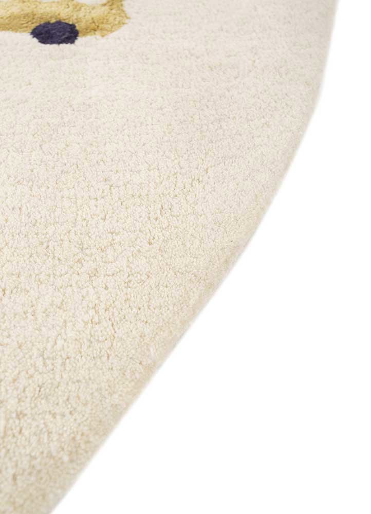 confetti ivory wool and viscose hand tufted Rug - Corner confetti ivory wool and viscose hand tufted Rug - Corner