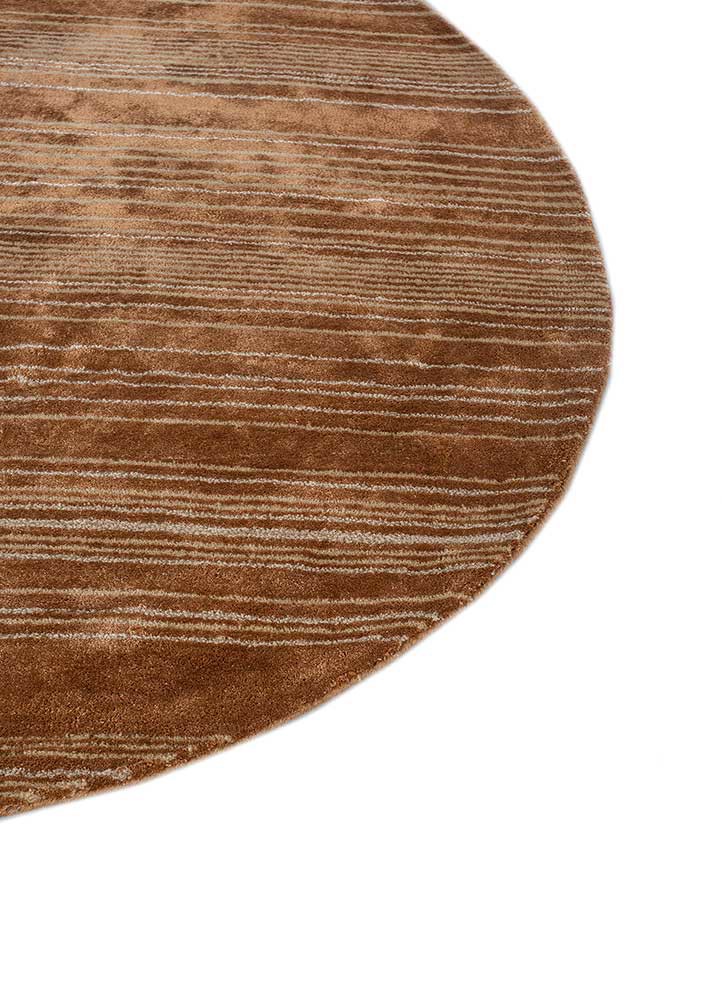 caliedo red and orange wool and viscose hand tufted Rug - Corner