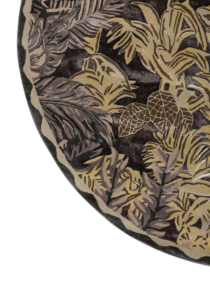 aurelia grey and black wool and viscose hand tufted Rug - Corner