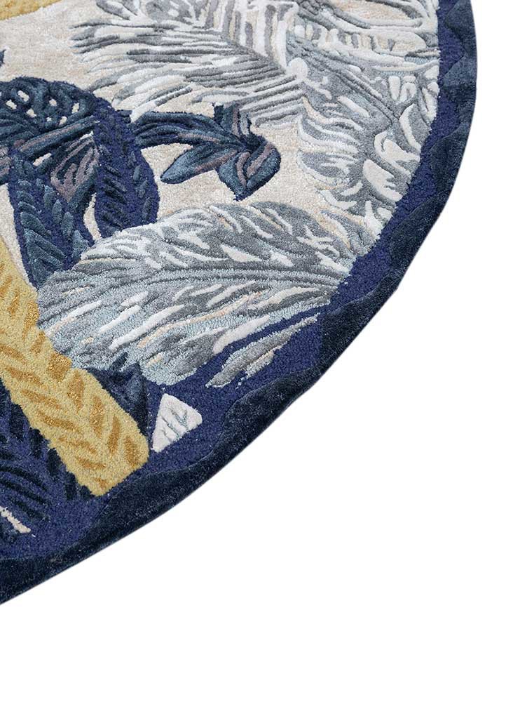 aurelia ivory wool and viscose hand tufted Rug - Corner