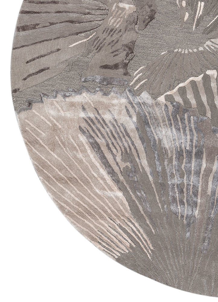 aurelia grey and black wool and viscose hand tufted Rug - Corner