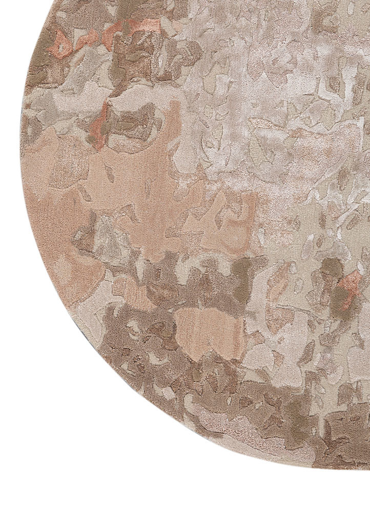 genesis ivory wool and viscose hand tufted Rug - Corner