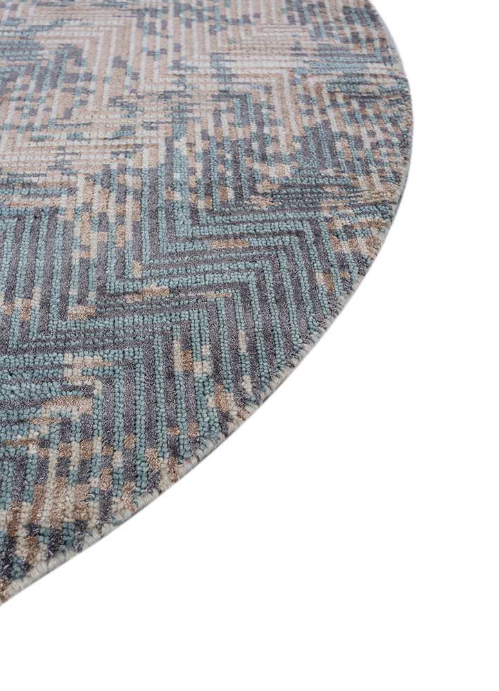 uvenuti beige and brown wool and bamboo silk hand knotted Rug - Corner uvenuti beige and brown wool and bamboo silk hand knotted Rug - Corner