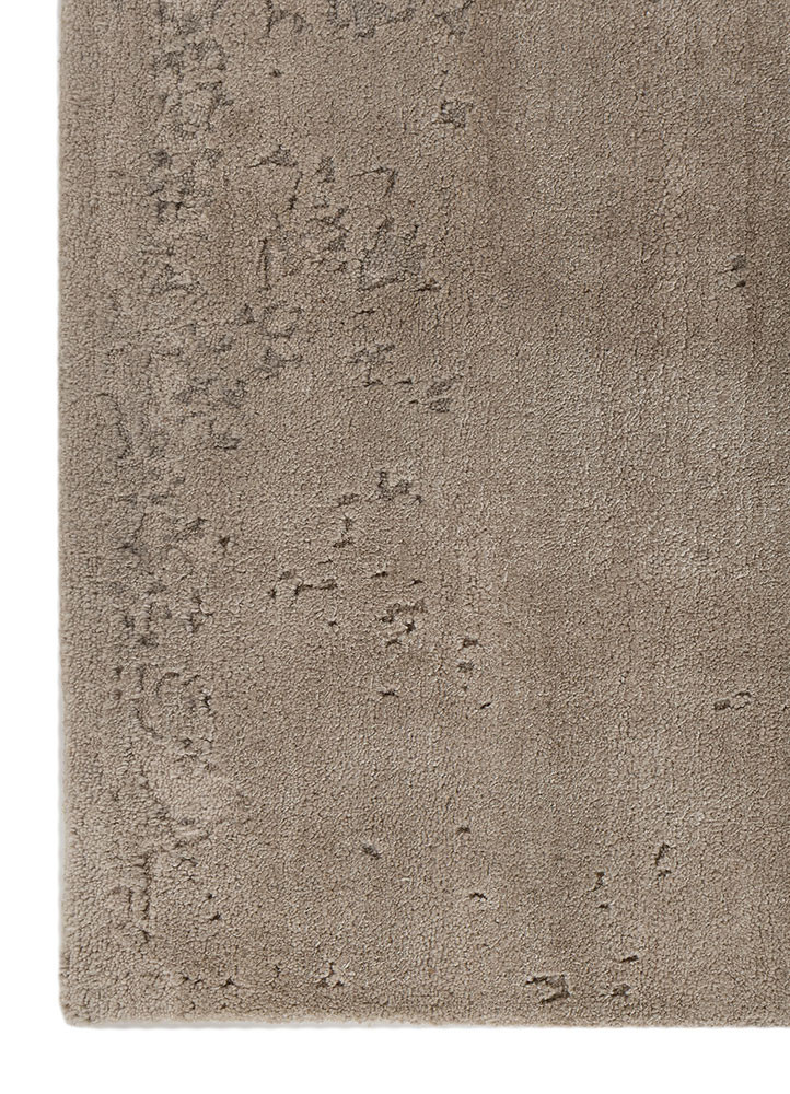 chaos theory by kavi ivory wool and bamboo silk hand knotted Rug - Corner chaos theory by kavi ivory wool and bamboo silk hand knotted Rug - Corner