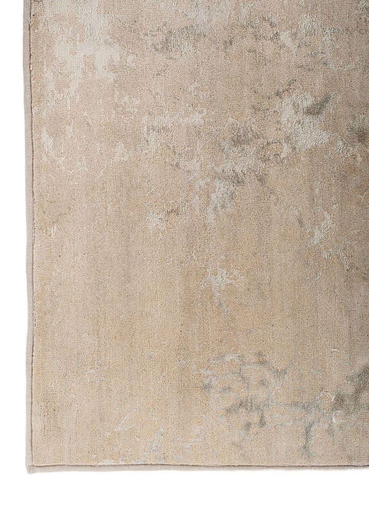 chaos theory by kavi grey and black wool and bamboo silk hand knotted Rug - Corner chaos theory by kavi grey and black wool and bamboo silk hand knotted Rug - Corner