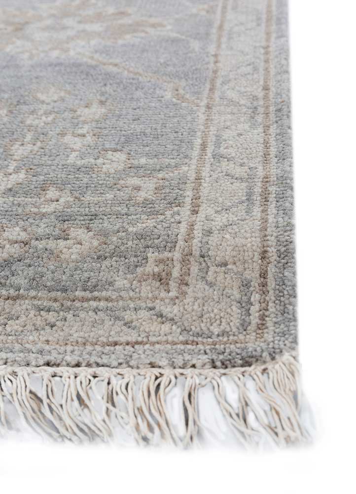 savana grey and black wool hand knotted Rug - Corner savana grey and black wool hand knotted Rug - Corner