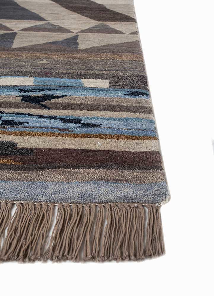 freedom manchaha grey and black wool and silk hand knotted Rug - Corner freedom manchaha grey and black wool and silk hand knotted Rug - Corner