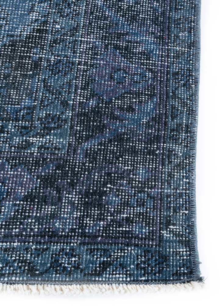lacuna blue wool hand knotted Rug - Corner lacuna blue wool hand knotted Rug - Corner