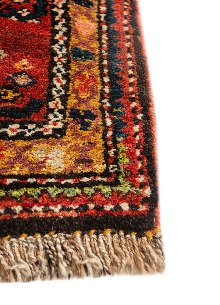 aalam blue wool hand knotted Rug - Corner aalam blue wool hand knotted Rug - Corner