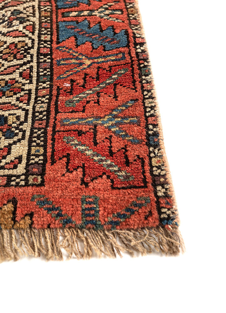 kiaan beige and brown wool hand knotted Rug - Corner kiaan beige and brown wool hand knotted Rug - Corner