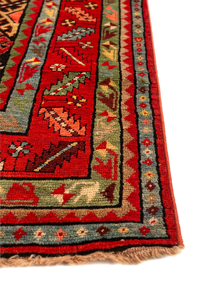 kiaan pink and purple wool hand knotted Rug - Corner kiaan pink and purple wool hand knotted Rug - Corner