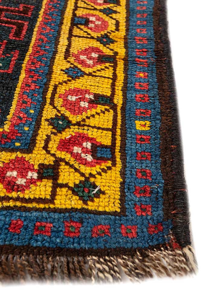 kiaan red and orange wool hand knotted Rug - Corner kiaan red and orange wool hand knotted Rug - Corner
