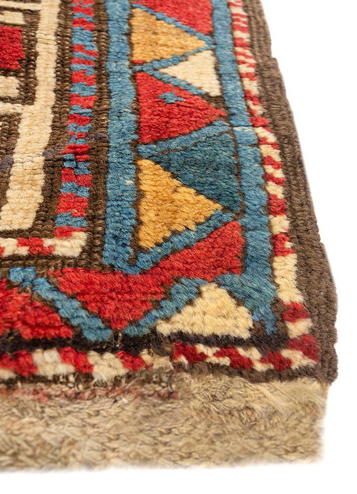 kiaan red and orange wool hand knotted Rug - Corner kiaan red and orange wool hand knotted Rug - Corner