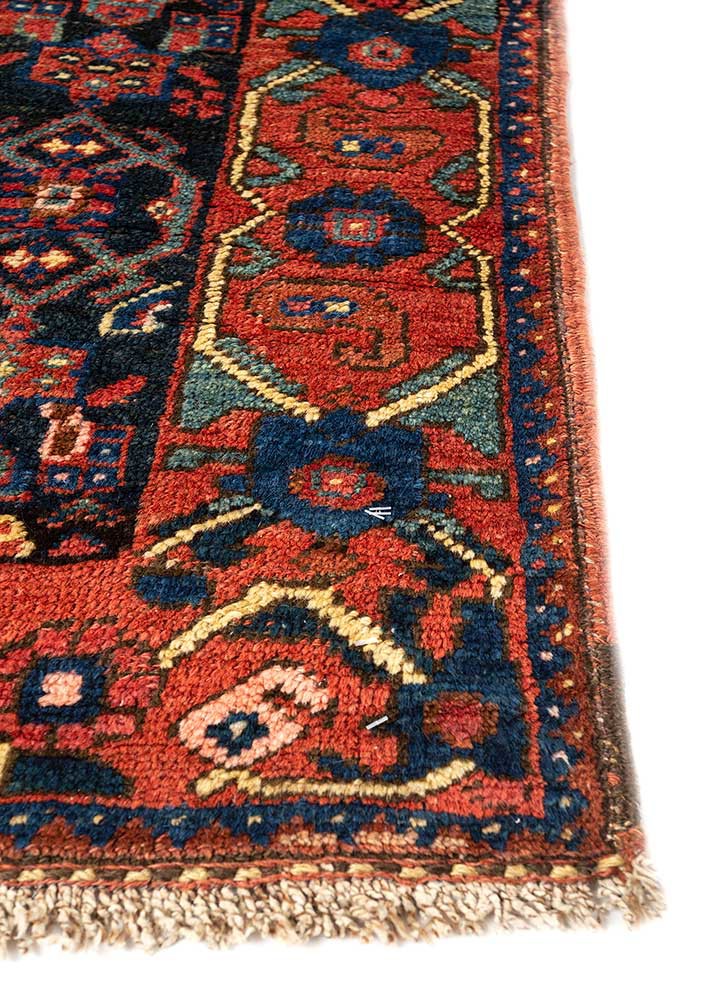 kiaan blue wool hand knotted Rug - Corner kiaan blue wool hand knotted Rug - Corner