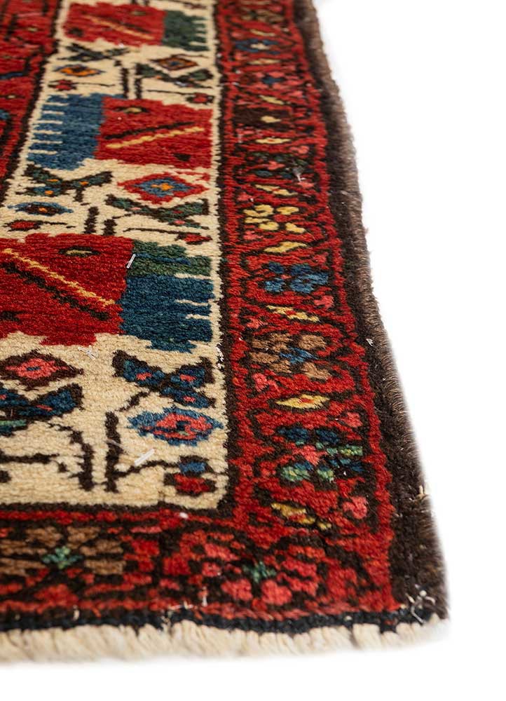 aalam blue wool hand knotted Rug - Corner aalam blue wool hand knotted Rug - Corner