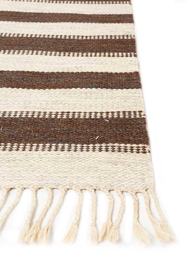 nayaab ivory wool flat weaves Rug - Corner nayaab ivory wool flat weaves Rug - Corner
