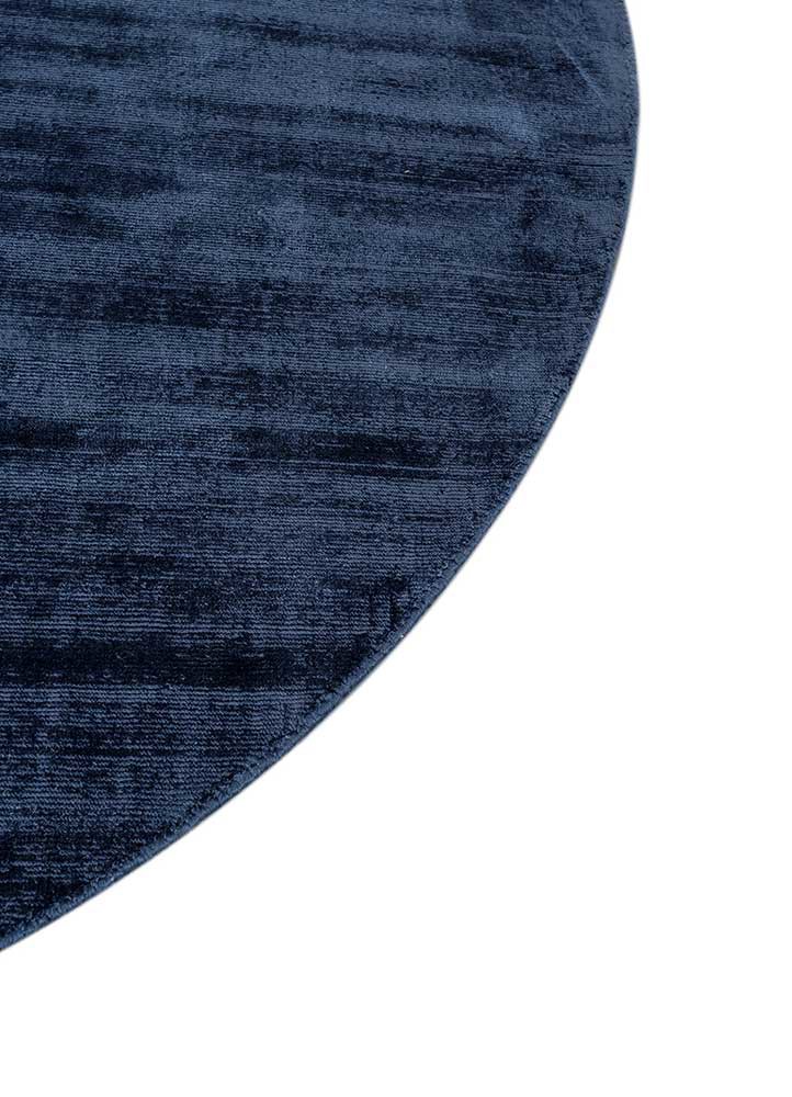 basis blue viscose hand loom Rug - Corner basis blue viscose hand loom Rug - Corner