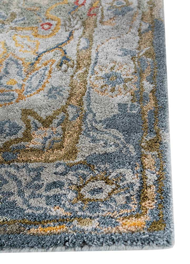 mythos grey and black wool and viscose hand tufted Rug - Corner mythos grey and black wool and viscose hand tufted Rug - Corner