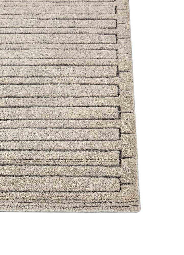 manifest ivory wool hand knotted Rug - Corner manifest ivory wool hand knotted Rug - Corner