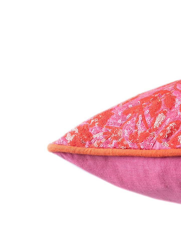 cushion red and orange lilen cushion cover Home Textile - Corner cushion red and orange lilen cushion cover Home Textile - Corner