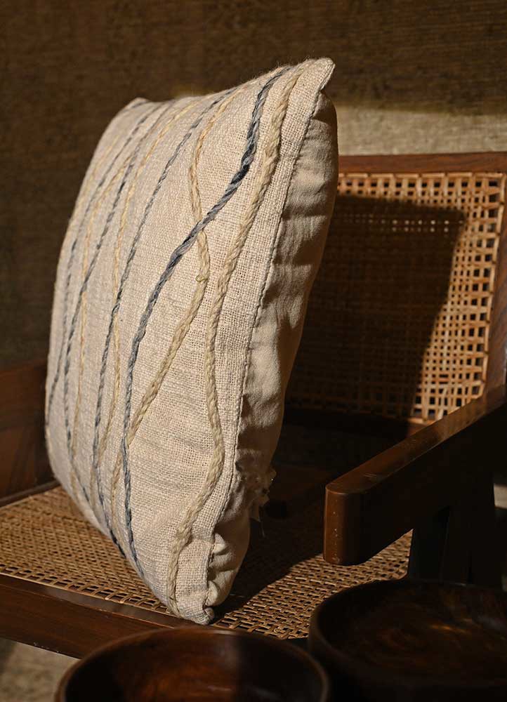 cushion ivory wool cushion cover Home Textile - Corner cushion ivory wool cushion cover Home Textile - Corner