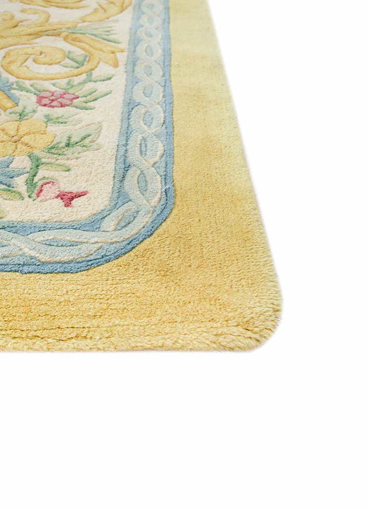 kora gold wool hand tufted Rug - Corner kora gold wool hand tufted Rug - Corner