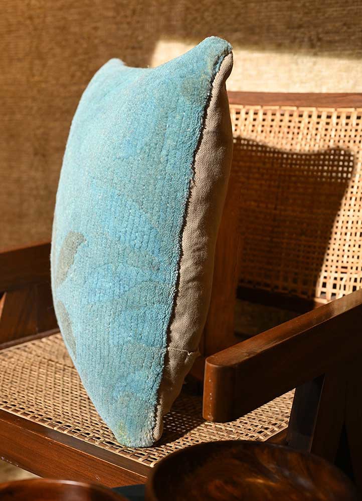 cushion blue wool cushion cover Home Textile - Corner cushion blue wool cushion cover Home Textile - Corner