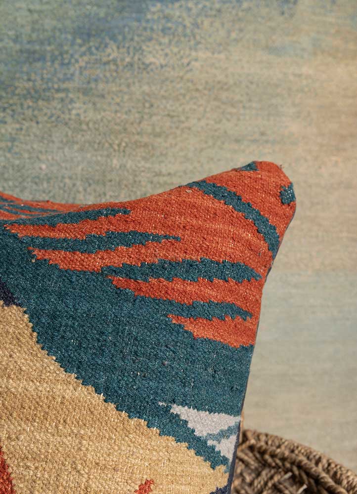 cushion red and orange wool cushion cover Home Textile - Corner cushion red and orange wool cushion cover Home Textile - Corner