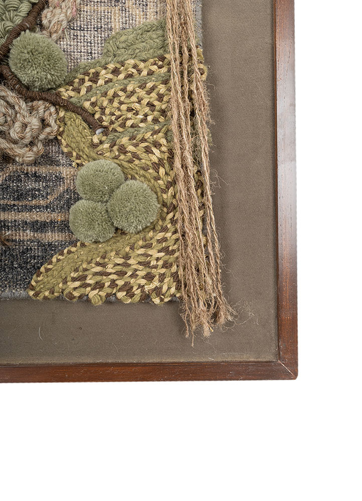 wall installation green wool and silk wall art WALL ART & TAPESTRY - Corner wall installation green wool and silk wall art WALL ART & TAPESTRY - Corner