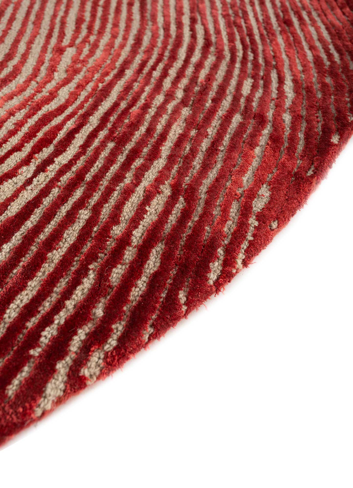 Pathways Red and Orange Hand Tufted Wool and Viscose RugsTnq1203