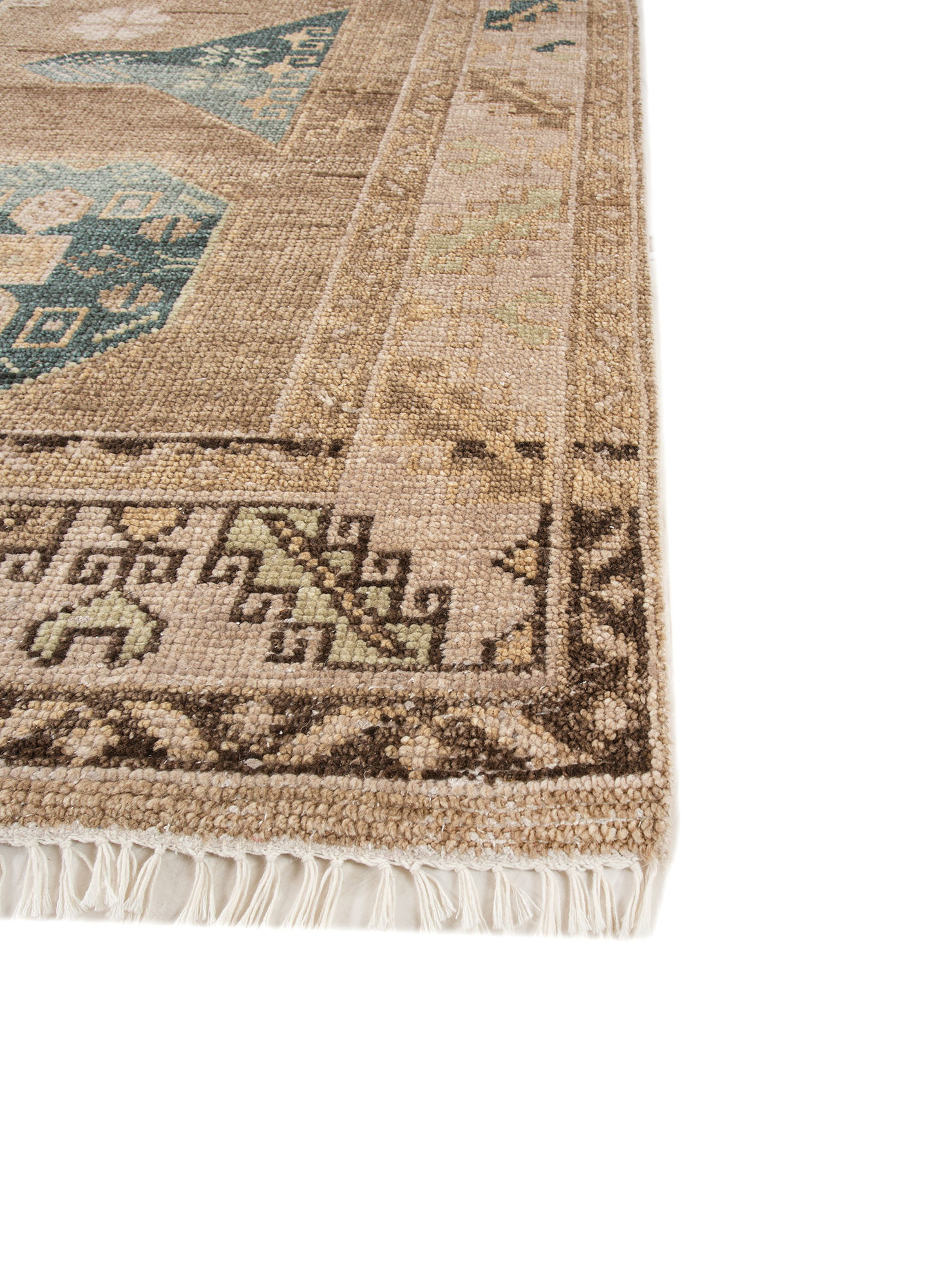Thyme Beige & Brown Hand Knotted Wool Rugs-Akwl-1922-Jaipur Rugs AE
