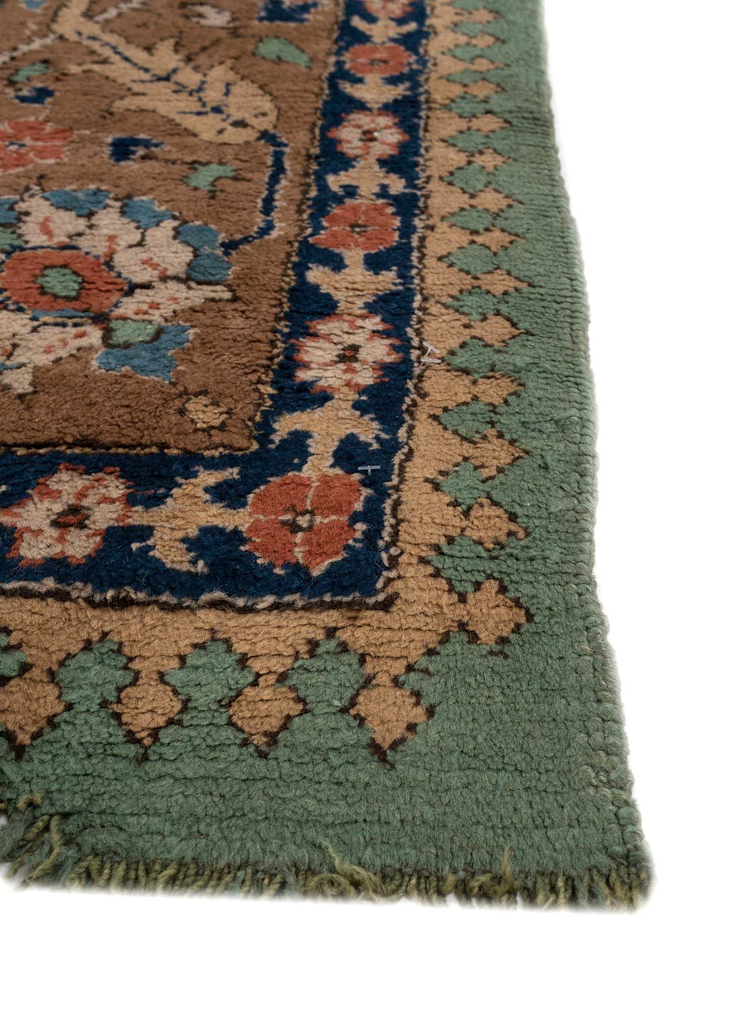Aalam Green Hand Knotted Wool Rugs-Pae-5171-Jaipur Rugs US
