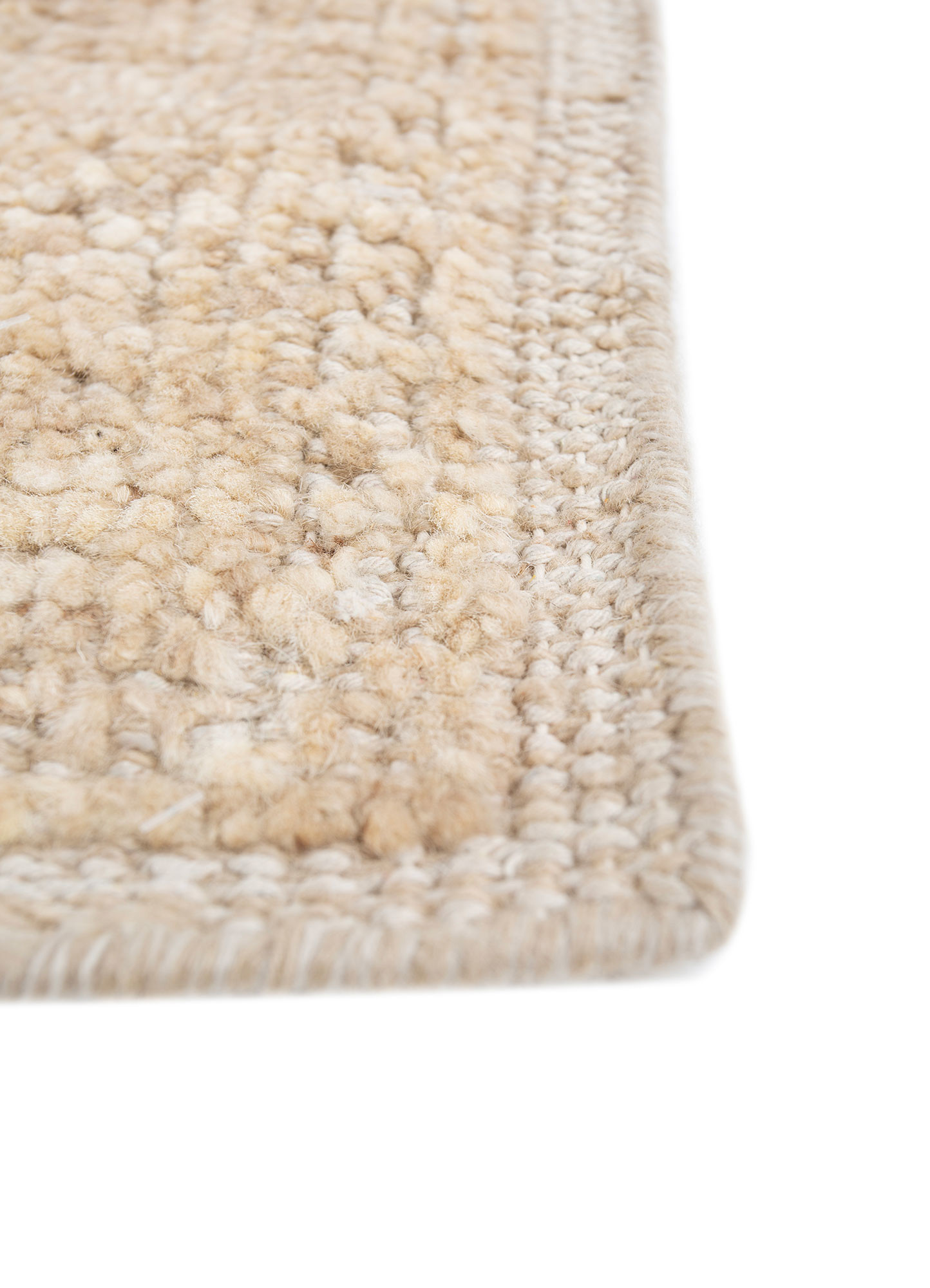 Savana Beige & Brown Hand Knotted Wool Rugs-Pkwl-4011-Jaipur Rugs IN