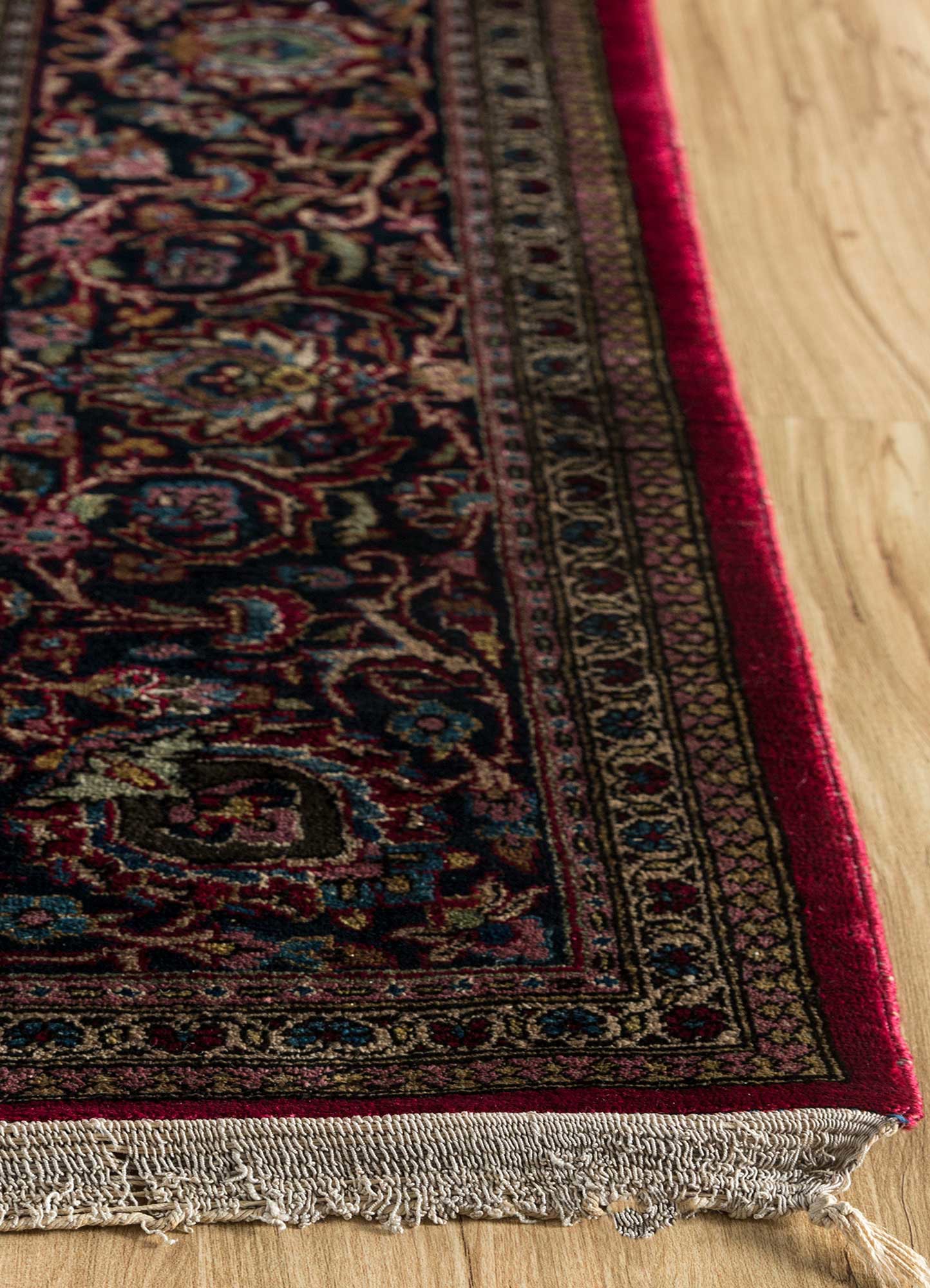 Gulmarg Red & Orange Hand Knotted Silk Rugs-Satk-105-Jaipur Rugs AE