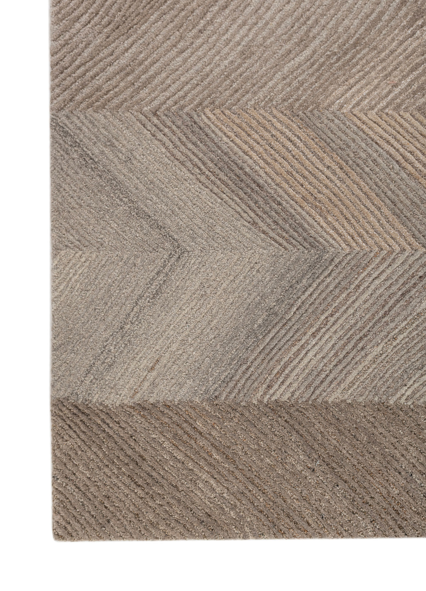 Aprezo Beige & Brown Hand Tufted Wool & Viscose Rugs-Tra-50255-Jaipur ...