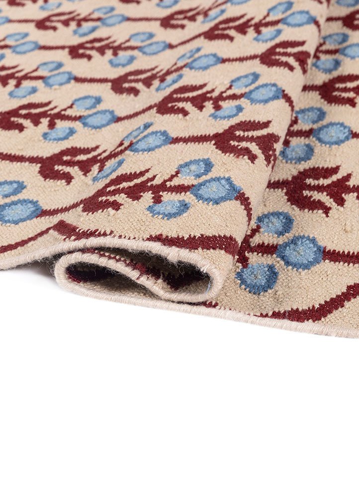 alhambra ivory wool flat weaves Rug - FoldShot alhambra ivory wool flat weaves Rug - FoldShot