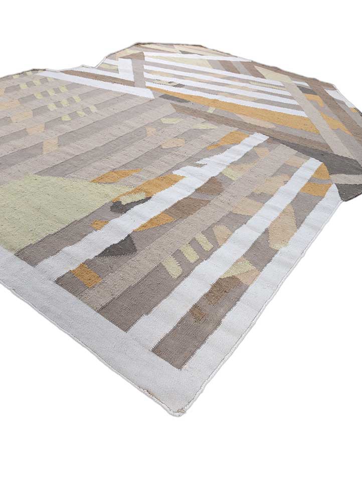 checkers ivory wool flat weaves Rug - FoldShot checkers ivory wool flat weaves Rug - FoldShot