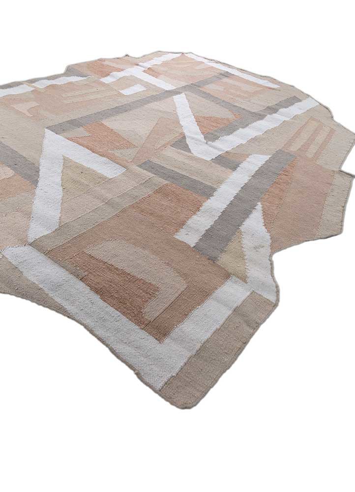 checkers ivory wool flat weaves Rug - FoldShot checkers ivory wool flat weaves Rug - FoldShot
