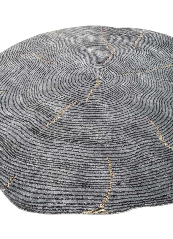 azalea blue bamboo silk hand knotted Rug - FoldShot azalea blue bamboo silk hand knotted Rug - FoldShot
