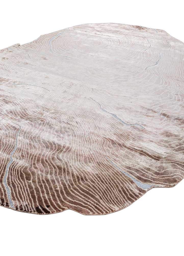 azalea ivory bamboo silk hand knotted Rug - FoldShot azalea ivory bamboo silk hand knotted Rug - FoldShot